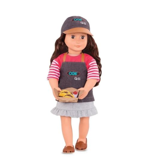 صورة دمية شاحنة الطعام الفاخرة من أور جينيريشن مع كتاب رينا